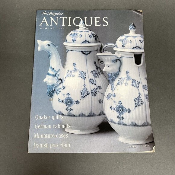 The Magazines Antiques August 1999 Quaker Quilts Miniature Cases Danish Por - Picture 1 of 7